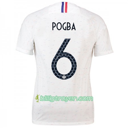 Billige Fotballdrakter Frankrike Pogba 6 Dame VM 2018 Bortedraktsett